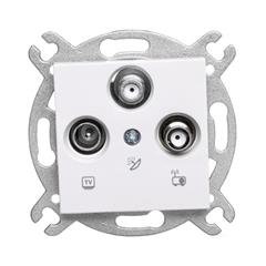 KARRE Gniazdo antenowe TV/SAT/SAT końcowe białe 90963653