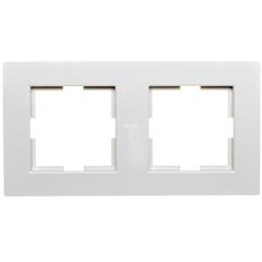 KARRE Ramka podwójna pozioma biała 90960261