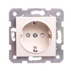 KARRE Gniazdo pojedyncze SCHUKO krem 90963708