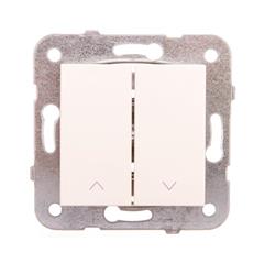 KARRE Przycisk żaluzjowy 2-klawiszowy krem 90963716