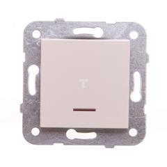 KARRE Łącznik jednobiegunowy z podświetlaniem krem 90963719