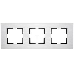 ARTLINE Ramka potrójna pozioma aluminium srebrna 92182323