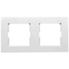 KARRE Ramka podwójna do gniazda podwójnego biała 90960361