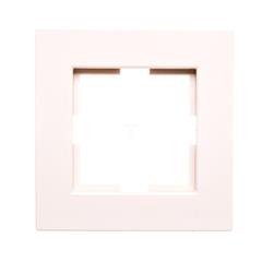 KARRE Ramka pojedyncza do gniazda podwójnego krem 90960370