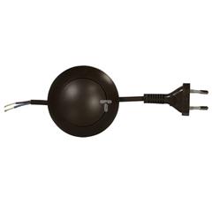 Przewód przyłączeniowy 250cm z wyłącznikiem i ściemniaczem /blister/ brązowy SP/SN-250/2x0,75/BLI-BRA