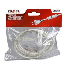 Przewód przyłączeniowy z wyłącznikiem 300cm bezbarwny SP/W-300/2X0,75/WOR-BZB YNS10000523