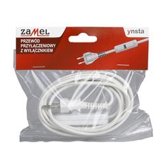 Przewód przyłączeniowy z wyłącznikiem 300cm biały SP/W-300/2X0,75/WOR-BIA YNS10000521