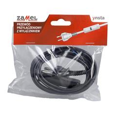 Przewód przyłączeniowy z wyłącznikiem 300cm czarny SP/W-300/2X0,75/WOR-CZN YNS10000524