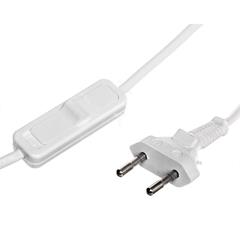 Przewód przyłączeniowy 0,25m z wyłącznikiem biały SP/W-250/2X0,75/WOR-BIA YNS10000561