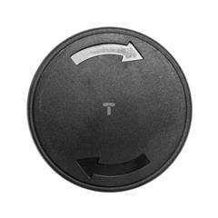 Napęd przycisku grzybkowego 40mm czarny bez samopowrotu obrotowy bez adaptera LPCB6342