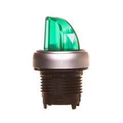 Napęd przełącznika 2 położeniowy zielony z podświetleniem z samopowrotem LPCSL1213