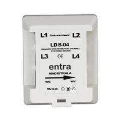 Lokalny dystrybutor sygnału z gniazdem zasilania /komutator/ LDS-04/P ENT10000288