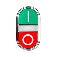 Napęd przycisku podwójny zielony/czerwony /O-I/ z podświetleniem z samopowrotem LPCBL7223