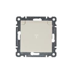 LUMINA2 Gniazdo pojedyncze z/u 16A z klapką IP44 kremowe WL1121