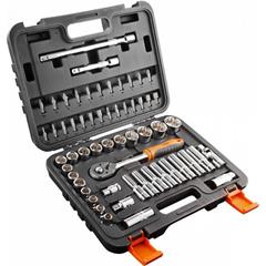 Klucze nasadowe 1/2 cala CrV /zestaw 58szt./ 08-663