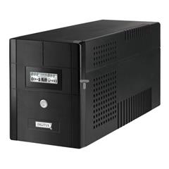 UPS 1-fazowy 1500VA/900W 4min 4xSCHUKO USB/RS232 LCD Line Interactive DN-170025-1