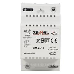 Zasilacz impulsowy 24DC 1000mA na TH35 ZIM-24/12 EXT10000164