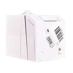 Design Gniazdo hermetyczne pojedyncze z/u 16A IP44 białe 8631v