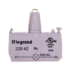 Korpus pojedynczy do główek podświetlanych zielony 230V 022942