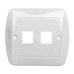 Simon Akord Pokrywa gniazda teleinformatycznego podwójnego RJ płaska biała PL-999a/11 WMYZ-0Axxxx-1013