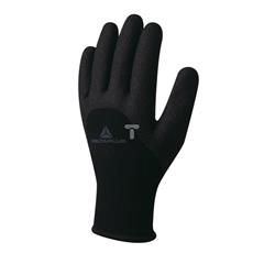 Rękawice z akrylu i poliamidu, dłoń, palce i połowa strony grzbietowej powlekane pianką nitrylową czarne rozmiar 9 VV750NO09