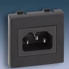 Simon Connect Gniazdo K45 antenowe IEC320 męskie szary grafit K305A/14 TSC-K305A-14