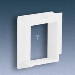 Simon Connect Płytka K45 gniazda komputerowego pojedynczego RJ45 Systimax płaska czysta biel MD63 TSC-MD63