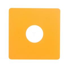 Tabliczka opisowa żółta kwadratowa 50x50mm bez nadruku SQ-GE 063263