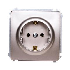 Simon Basic Gniazdo pojedyncze SCHUKO z/u 16A IP20 satynowe BMGSz1.01/29 WMUW-02110X-H011