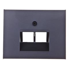 K.1 Element centralny do gniazda UAE RJ11 RJ12 RJ45 kat.3, 5e, 6 45st antracyt mat lakierowany 14097006