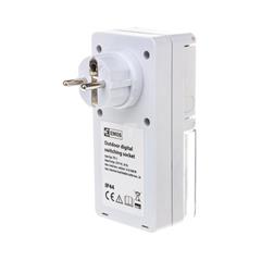 Programator czasowy elektroniczny (gniazdo) 16A 2P+Z tygodniowy TFE-5/IP44 1907110030 P5507