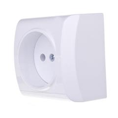 BIS Gniazdo pojedyncze b/u 16A IP20 białe GN-1B/00