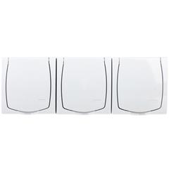 MADERA Gniazdo hermetyczne potrójne z/u SCHUKO 16A IP44 z klapką białe GNH-3NS/00/w