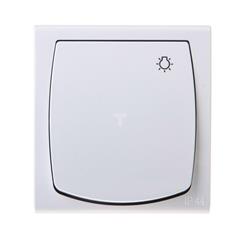 MADERA Przycisk hermetyczny ''światło'' 1Z 10AX IP44 biały ŁNH-5N/00
