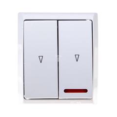 FALA Łącznik hermetyczny żaluzjowy IP44 z podświetleniem LED pomarańczowym biały ŁNH-7HS/00