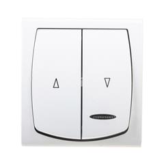 MADERA Łącznik hermetyczny żaluzjowy IP44 z podświetleniem LED pomarańczowym biały ŁNH-7NS/00