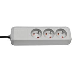 Listwa zasilajaca Eco-Line 1,5m 3 gniazda jasnoszara H05VV-F 3G1,5 1157454