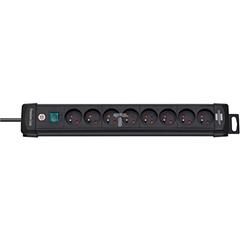 Listwa zasilająca Premium-Line 3m 8 gniazd czarna H05VV-F 3G1,5 1806114018