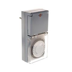 Programator / sterownik czasowy mechaniczny (gniazdo) 16A 2P+Z dobowy MZ 44 IP44 1506464