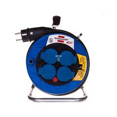 Przedłużacz bębnowy Garant Kompakt IP44 8m 4x230V H07RN-F 3G2,5 czarny 1072444