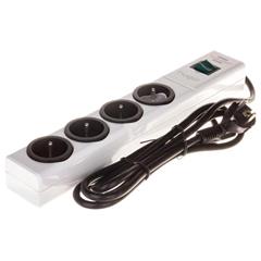 Przedłużacz listwowy hugo! 2m 4 gniazda biały H05VV-F 3G1,5 1150614124