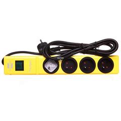 Przedłużacz listwowy hugo! 2m 4 gniazda żółty H05VV-F 3G1,5 1150614164