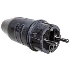 Wtyczka gumowa ze stykiem ochronnym 230V 16A IP44 1082040