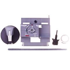 Napęd drzwiowy czarny z blokadą wałek 200mm HXB031H