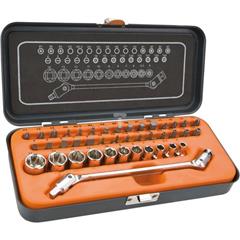 Klucze nasadowe 1/4 cala /zestaw 41szt./ 08-603