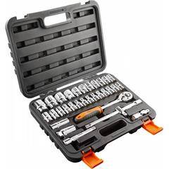 Klucze nasadowe 1/2 cala CrV /zestaw 32szt./ 08-662