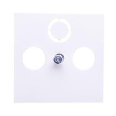 LUMINA2 Płytka czołowa do gniazd RTV-SAT biała WL6310