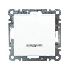 LUMINA2 Łącznik zwierny z podświetleniem 10AX 230V biały WL0410