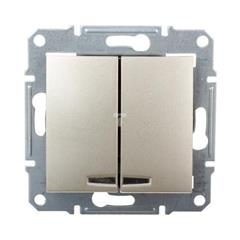 Sedna Łącznik świecznikowy 10AX z podświetleniem LED tytanowy SDN0300368