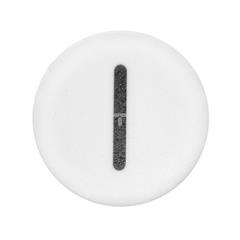 Wkładka przycisku 22mm płaska biała z symbolem START IM22-XD-W-X1 218167